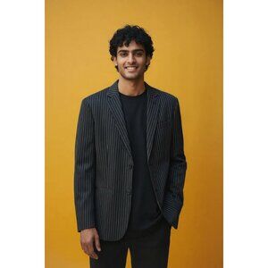 Volcom Mens Corpo Class XL Pinstripe Blazer